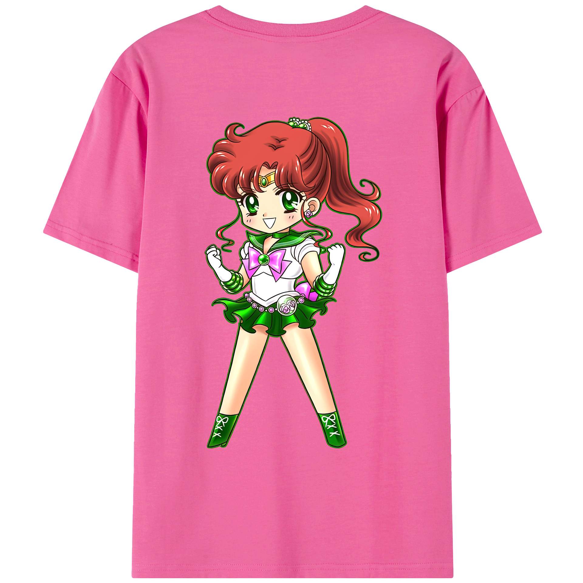 （画像用） 美少女戦士セーラームーン 木野 まこと きの まこと Sailor Moon Kino Makoto （セーラージュピター；Sailor Jupiter） レディース半袖Tシャツ(バックプリント)
